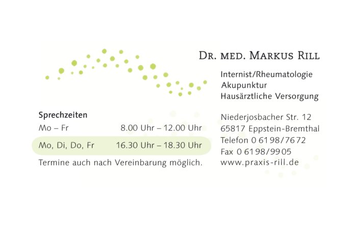 Dr. med. Markus Rill - Eppstein-Bremthal
